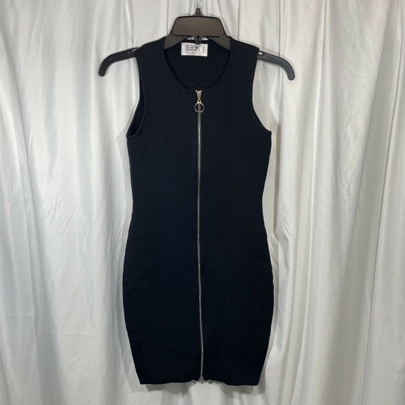 NEW‎ LF Seek The Label Bodycon Zipper Mini Dress XS - Picture 1 of 12